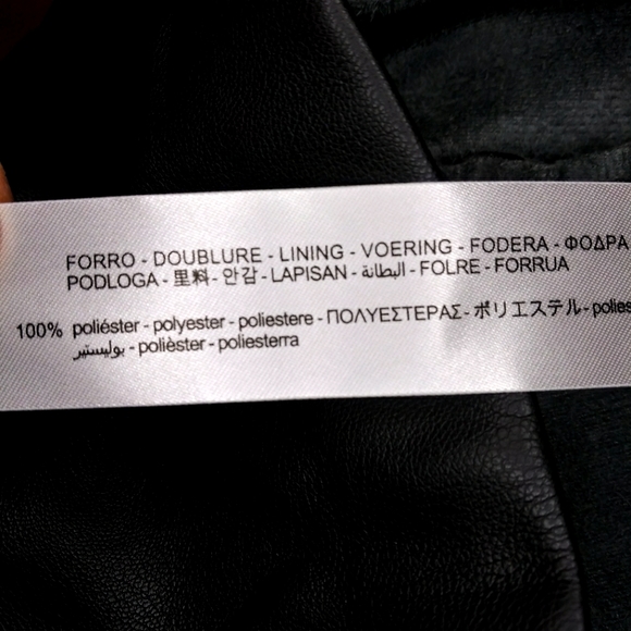 Zara Sexy Ruched Black Body-Con Faux Leather Dress - Picture 8 of 10